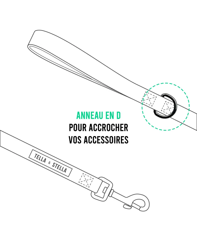 Tella & Stella Tella & Stella laisse pour chien feuille d'automne