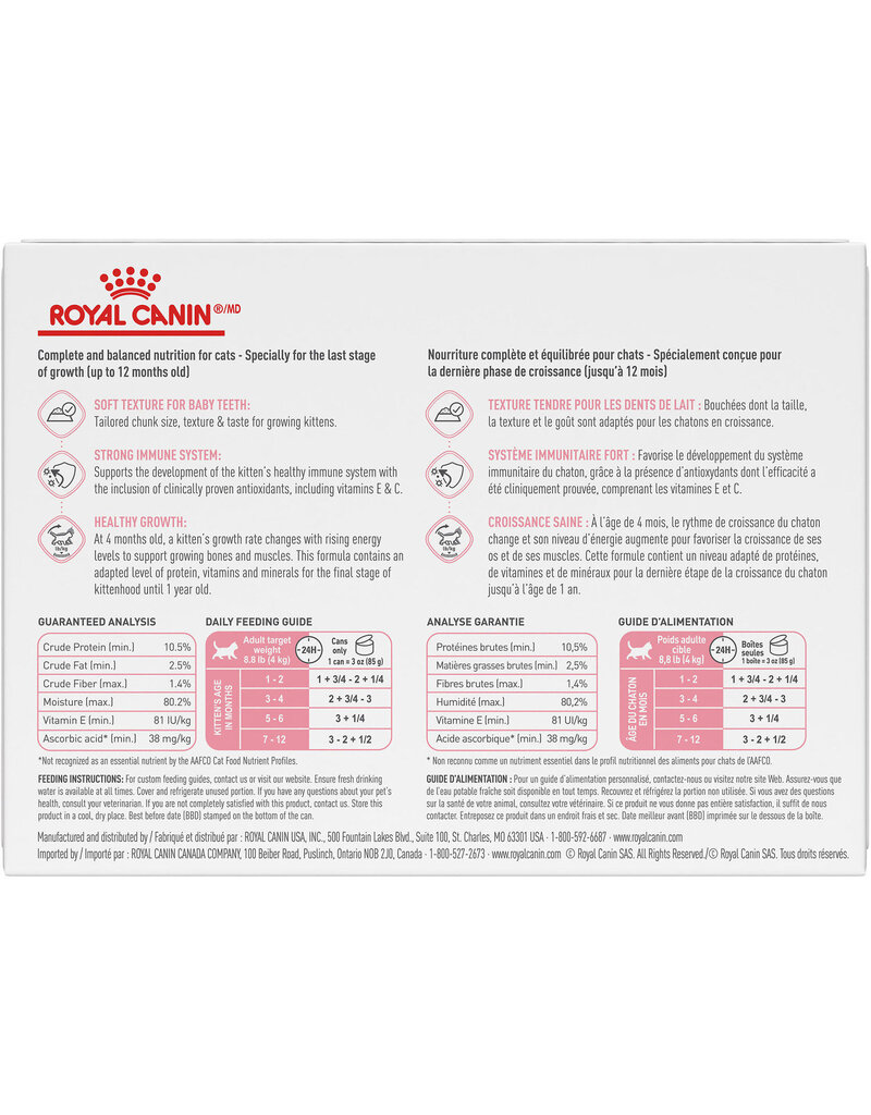 Royal Canin Royal Canin chaton conserve tranches multipack 12x85g