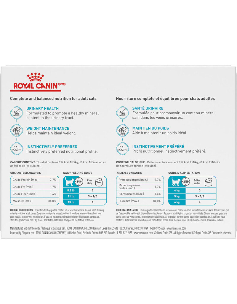 Royal Canin Royal Canin conserve chat soin urinaire multipack 12x85g