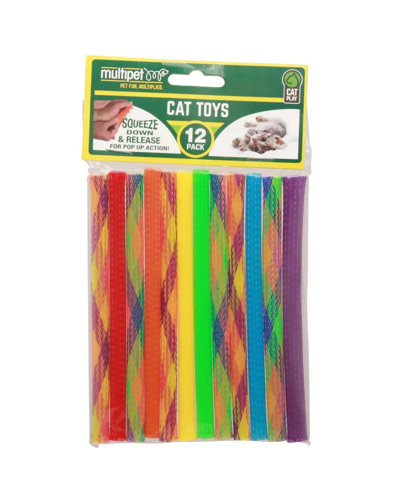 Multipet Multipet kitty straws ressort à l'unité (12)