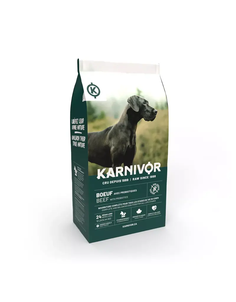 Karnivor Karnivor nourriture crue pour chien - boeuf12 lb