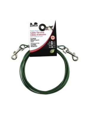 Zinco Zinco câble d'attache pour petit chien ou chat 10' ,