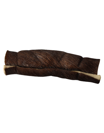 QT dog QT cheek roll  de buffle d'eau avec poils 6'' (12)