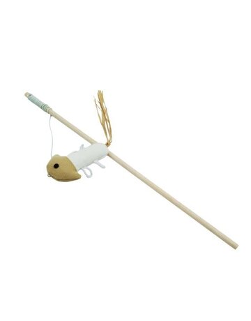 Bud'z Bud'z jouets pour chat canne à pêche méduse beige