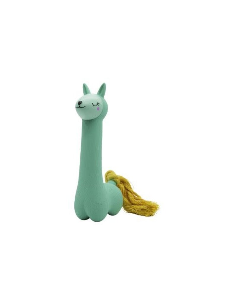 Bud'z Bud'z jouet latex lama turquoise 18 cm
