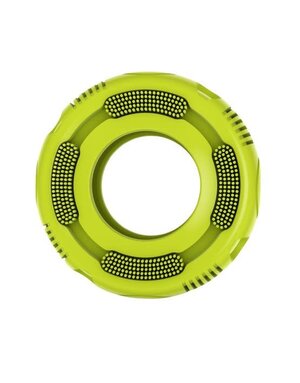 Messymutts Messy Mutts Stuff 'n Brush jouets pour chien pneu vert