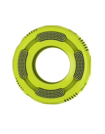 Messymutts Messy Mutts Stuff 'n Brush jouets pour chien pneu vert