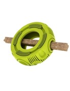 Messymutts Messy Mutts Stuff 'n Brush jouets pour chien pneu vert