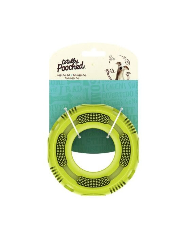 Messymutts Messy Mutts Stuff 'n Brush jouets pour chien pneu vert