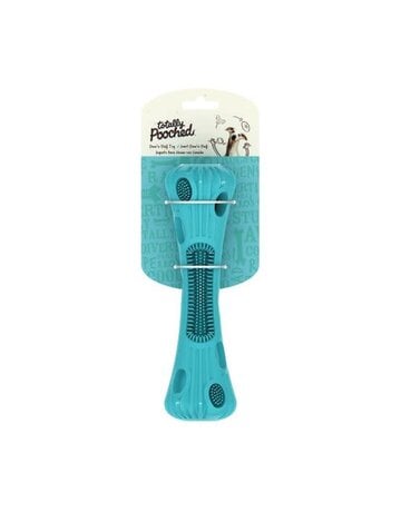 Messymutts Messy Mutts Stuff 'n Brush jouets pour chien baton bleu