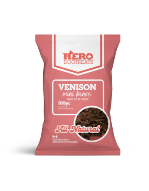 Hero Hero dogtreats mini os venaison 100/pqt