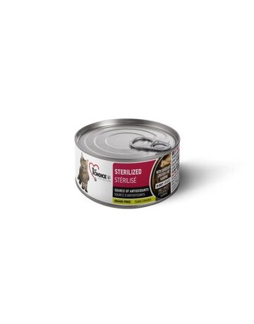 1st choice 1st Choice conserves chat stérilisé poulet effiloché et sardine 85gr