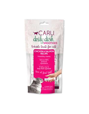 caru Caru frappés daily dish pour chat poulet & saumon (12)