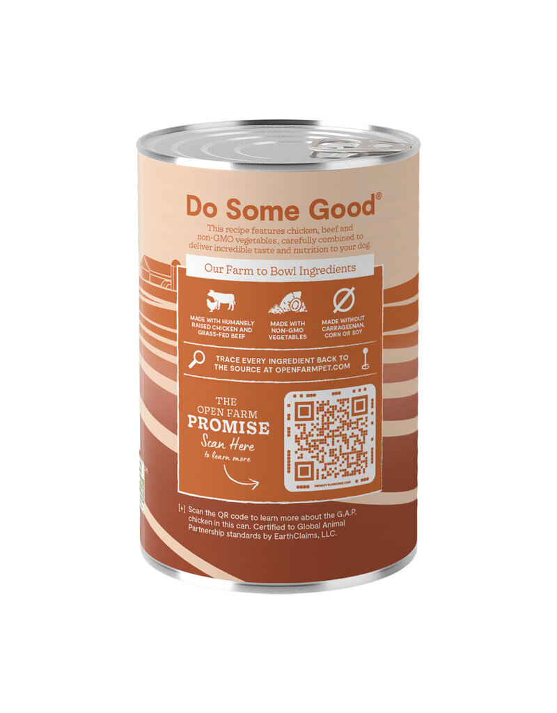 Open Farm Open Farm conserve chien recette de poulet et boeuf 12.5oz (12)