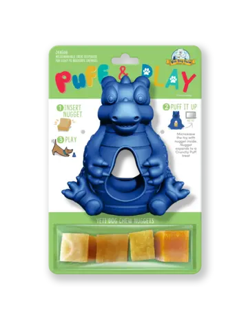 Yeti dog chew Yeti Dog chew puff and play dragon