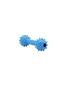 Bud'z Bud'z jouet haltère bleu pour chien 14cm