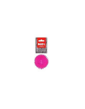 Bud'z Bud'z balle piques en caoutchouc rose