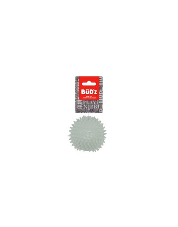 Bud'z Bud'z balle piques en caoutchouc phosphorescente 7.5cm
