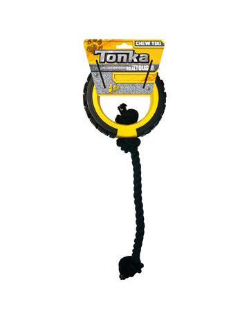 Tonka Tonka chewtug anneau avec corde.