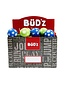 Bud'z Bud'z balles pleines petites 6 cm verte et bleu.