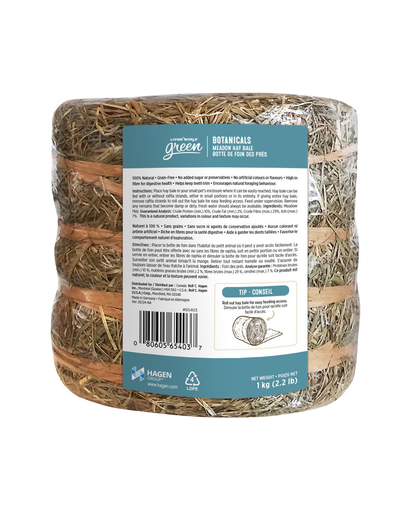 Living World Living world Green Botte de foin naturel