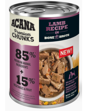 Acana Acana chien pâté recette à l'agneau avec bouillon d'os 363g (12)