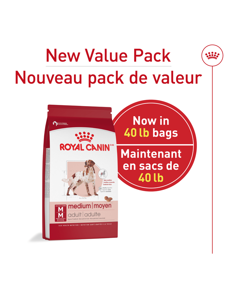 Royal Canin Royal Canin adulte chien moyenne race 40 lb