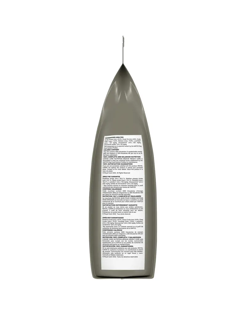 Royal Canin Royal Canin moyen chien soin minceur 30lb