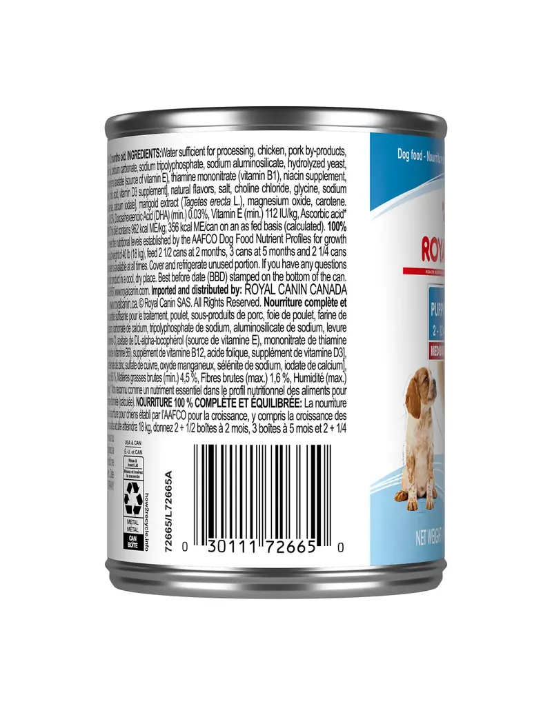 Royal Canin Royal Canin tranches en sauce moyen chiot 370g