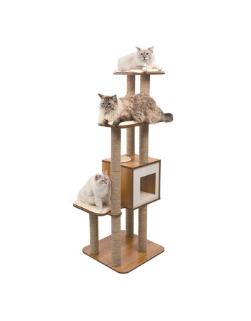 Catit Catit arbre à chat high base noyer Tgrand