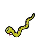 Bud'z Bud'z jouet en peluche chien serpent coloré 30cm