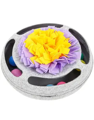 Injoya Injoya tapis à renifler interactif pour chat gris