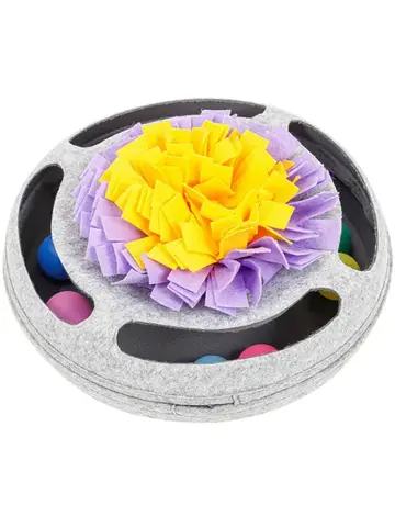 Injoya Injoya tapis à renifler interactif pour chat gris
