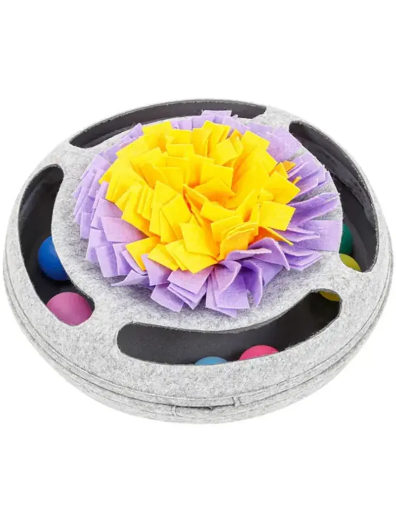 Injoya Injoya tapis à renifler interactif pour chat gris