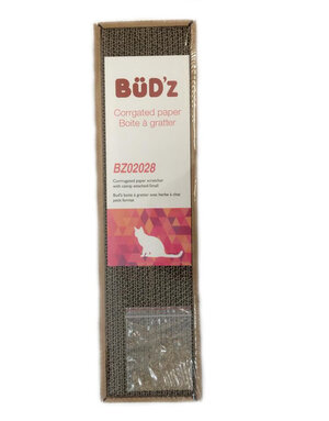 Bud'z Bud'z boite à gratter en carton avec herbe à chat .