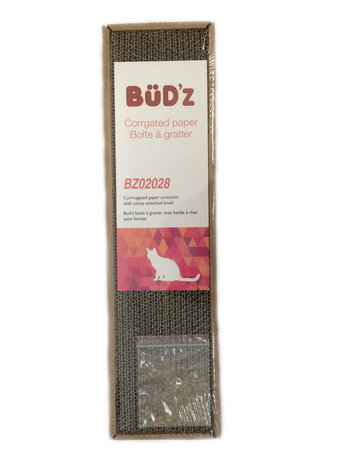 Bud'z Bud'z boite à gratter en carton avec herbe à chat .