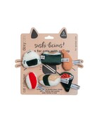 Dexypaws Dexypaws jouets en peluche pour chat -  ensemble de 6 sushis