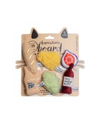 Dexypaws Dexypaws jouets en peluche pour chat -  ensemble de vin & fromage