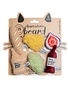 Dexypaws Dexypaws jouets en peluche pour chat -  ensemble de vin & fromage