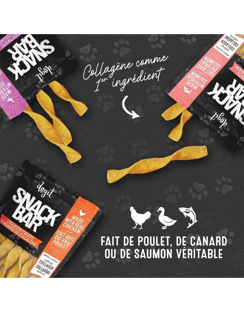 Dogit Dogit snackbar torsade de collagène canard