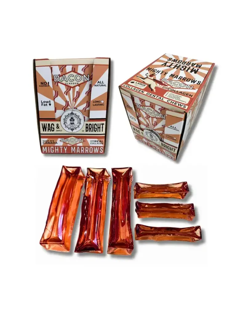 Wag & Bright Supply Co. Wag & Bright collagen à mâcher bacon grand