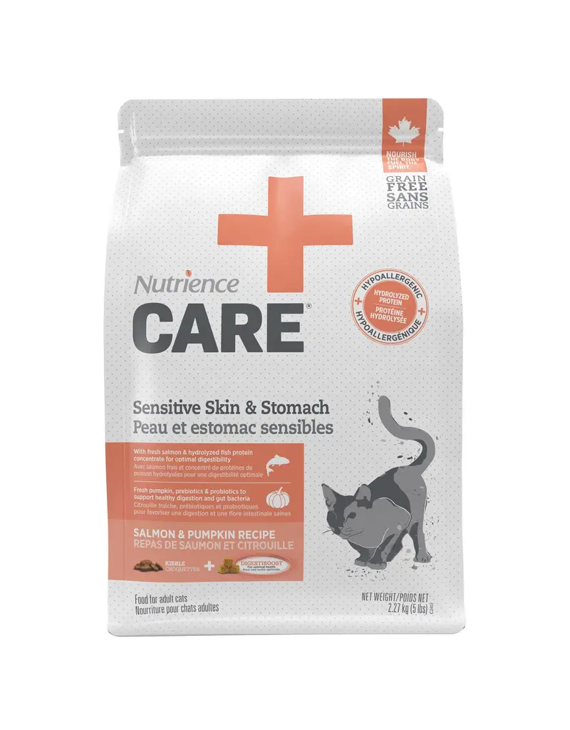 Nutrience Nutrience care+ chat peau et estomac sensible 11lb
