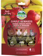 Oxbow Oxbow simple rewards gâteries à la pomme et banane (3 oz)