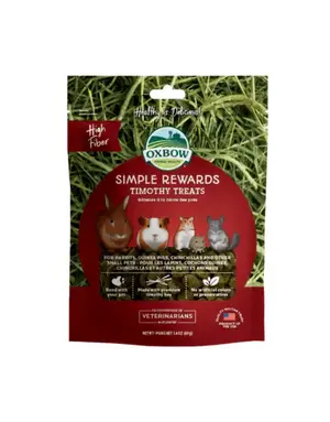 Oxbow Oxbow simple rewards gâteries foin thimothy (1.4oz)