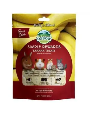 Oxbow Oxbow simple rewards gâteries à la banane (1 oz)