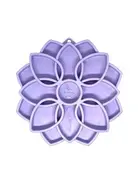 Soda Pup SodaPup eTray plateau interactif mandala mauve pastel avec ventouse