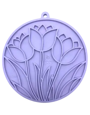 Soda Pup SodaPup eMat tapis interactif avec ventouse tulipe mauve