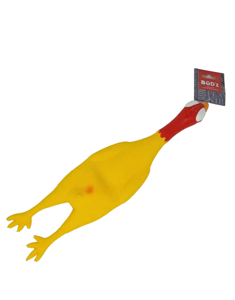 Bud'z Bud'z jouet chien poulet jaune grand