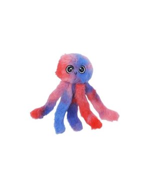 Bud'z Bud'z jouet pieuvre bleu et rouge herbe à chat 13.5 cm