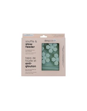 Dexypaws Dexypaws, tapis de léchage en silicone fleur vert sauge